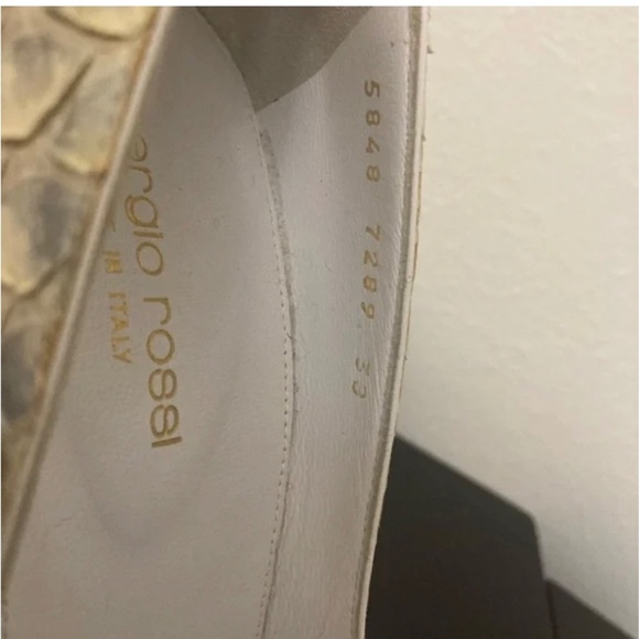 🐍Sergio Rossi Python Peep Toe 38 🔥Black Friday sale‼️ - Picture 10 of 11